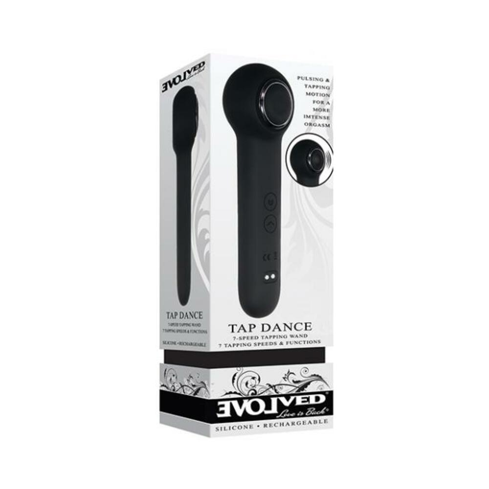 844477018706_1 Evolved Tap Dance Rechargeable Silicone Black - Image 1
