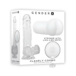 Gender X Clearly Combo Dildo And Stroker Clear - Image 2