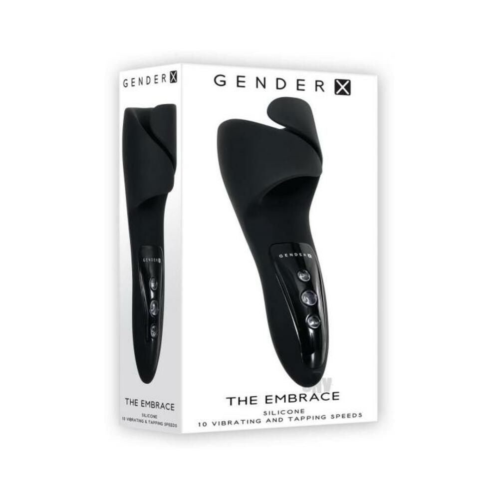 844477018928_1 Gender X The Embrace Pulsating Masturbator Black - Image 1