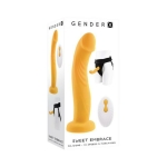 Gender X Sweet Embrace Vibrator And Strap-on Harness Yellow