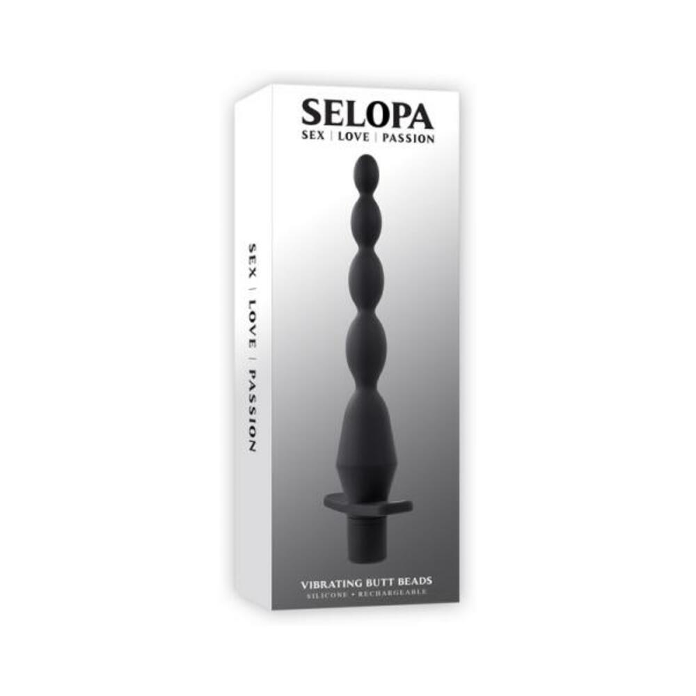 844477023342_1_e9fddfdd-b512-4869-8ee6-78f2c2d1c16c Selopa Vibrating Butt Beads Rechargeable Anal Silicone Black - Image 1