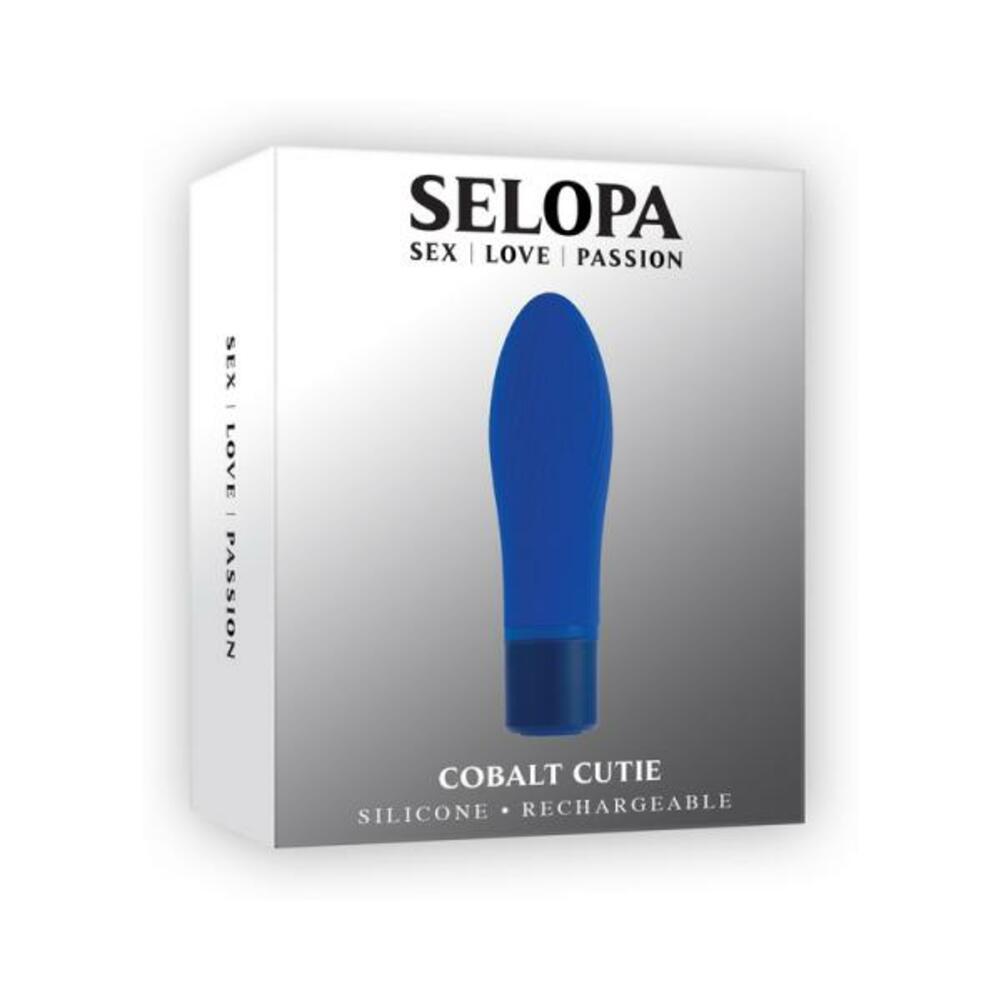 844477023366_1 Selopa Cobolt Cutie Rechargeable Silicone Mini Vibrator Blue - Image 1