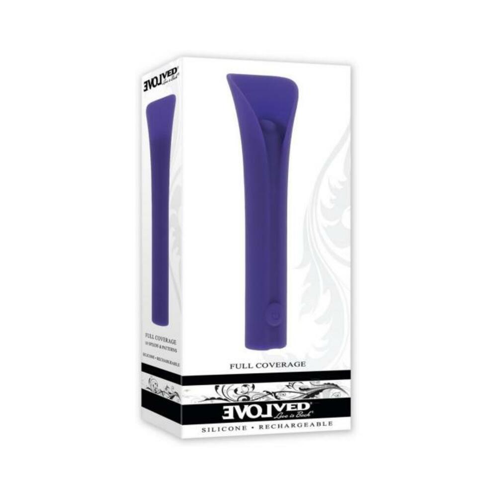 844477024929_1 Evolved Full Coverage Rechargeable Bullet Silicone Purple - Image 1
