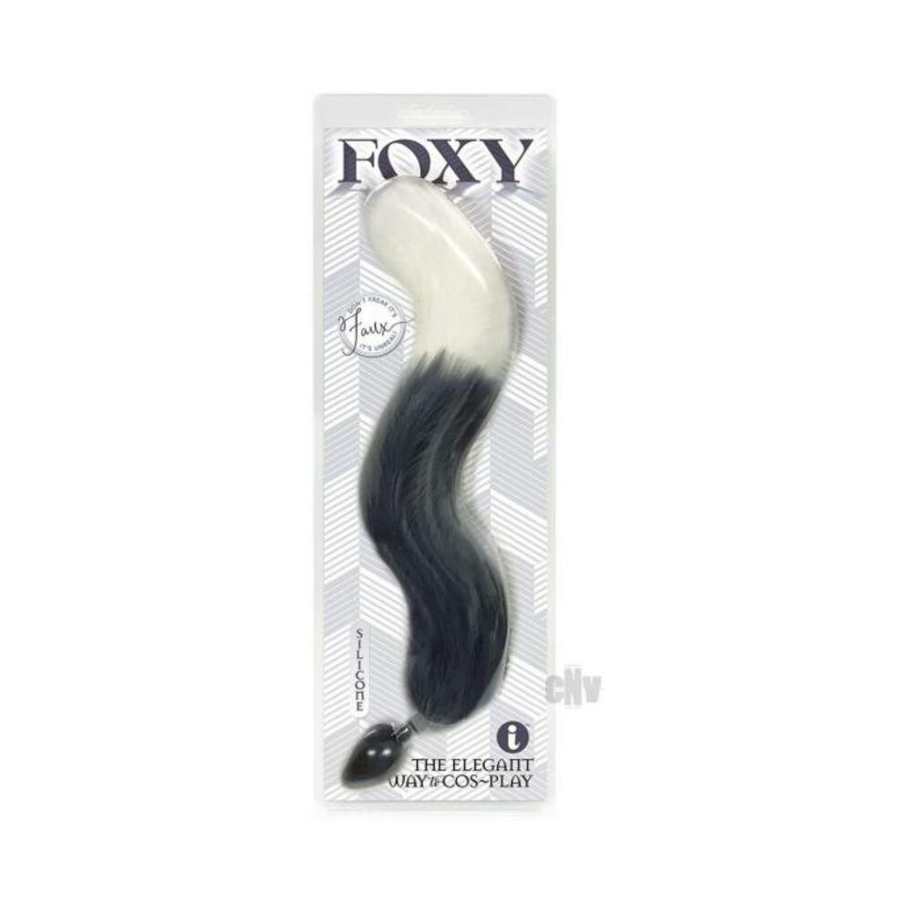 847841014045_1 Foxy Fox Tail Plug Silver - Image 1