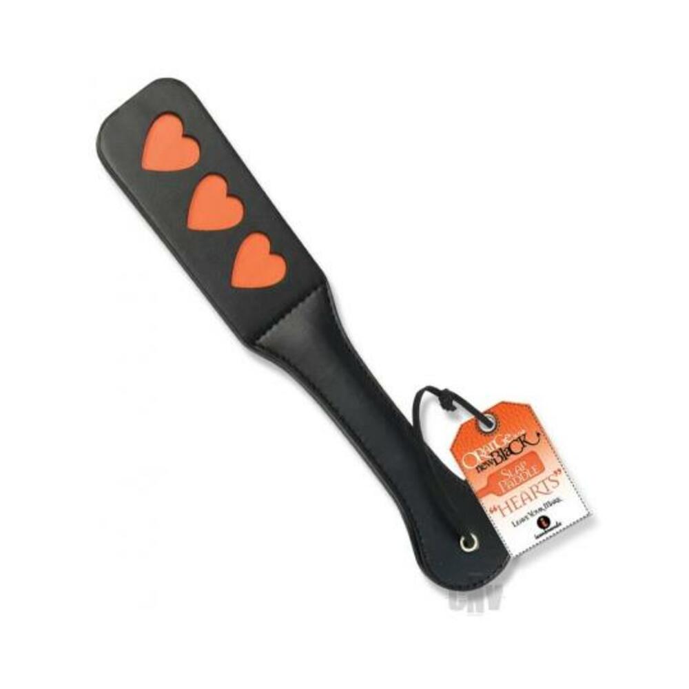 847841025270_1 The 9's Orange Is The New Black Slap Paddle Hearts - Image 1