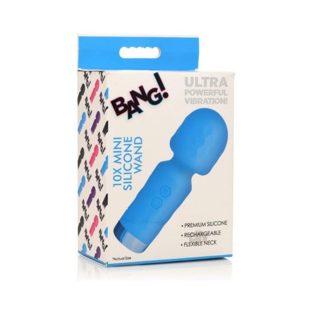 848518052124_1 Bang 10x Mini Silicone Wand Blue - Image 1