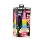 Uni-glow Glow-in-the-dark Rainbow Silicone Dildo - Image 2