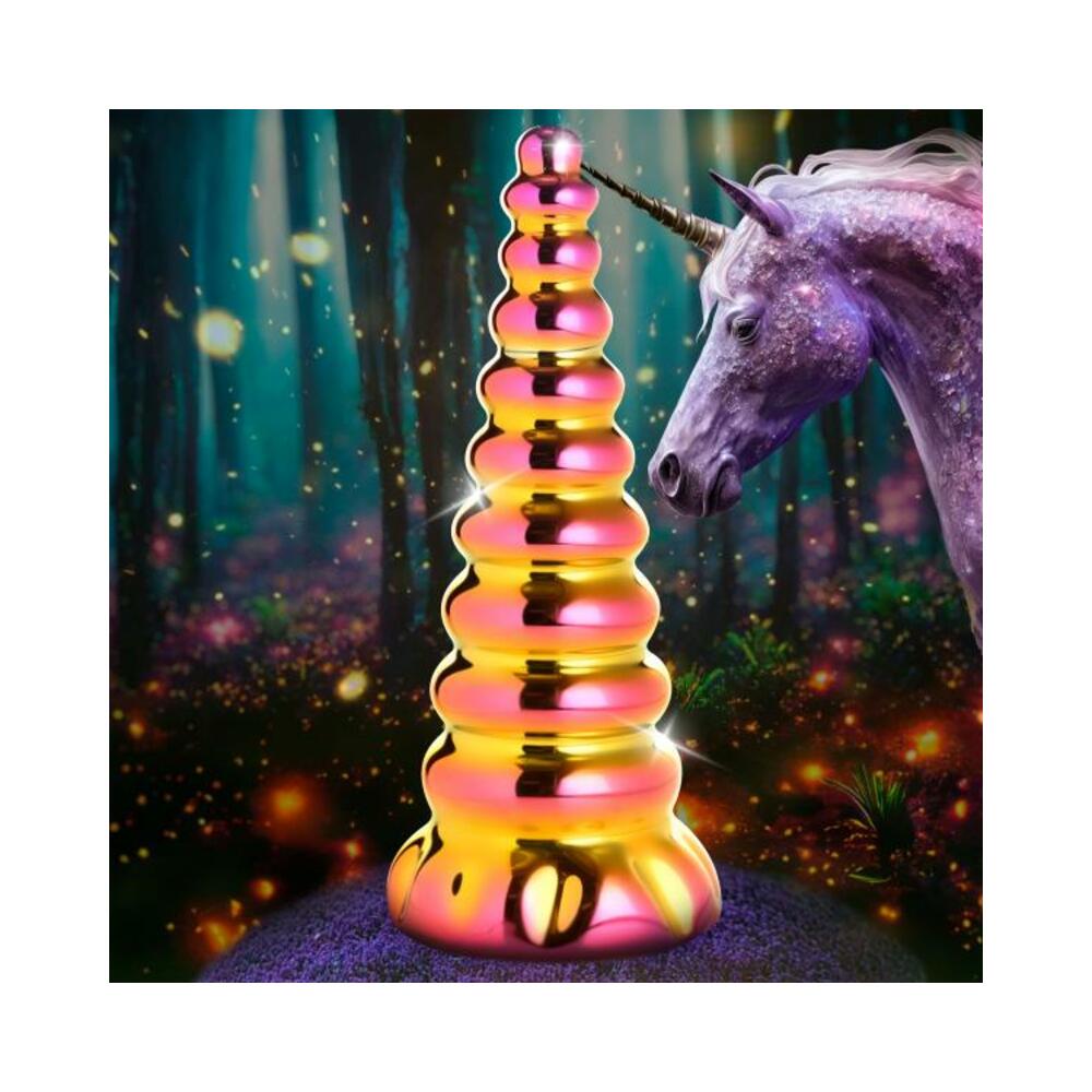 848518053800_1 Twilight Rainbow Glass Dildo - Image 1