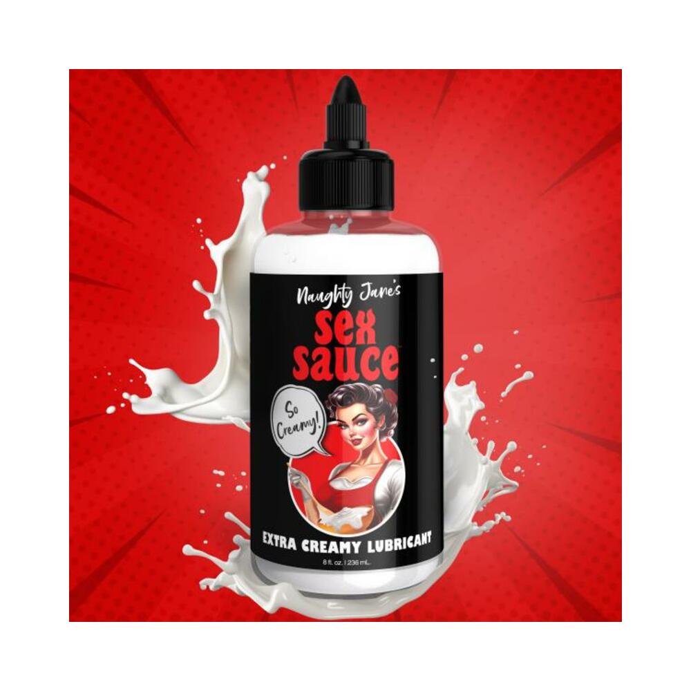 848518054531_1 Naughty Jane's Sex Sauce Extra Creamy Lubricant - 8oz - Image 1