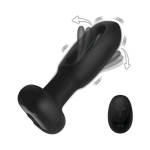 Bum Flick Vibrating And Flicking Silicone Butt Plug With Remote