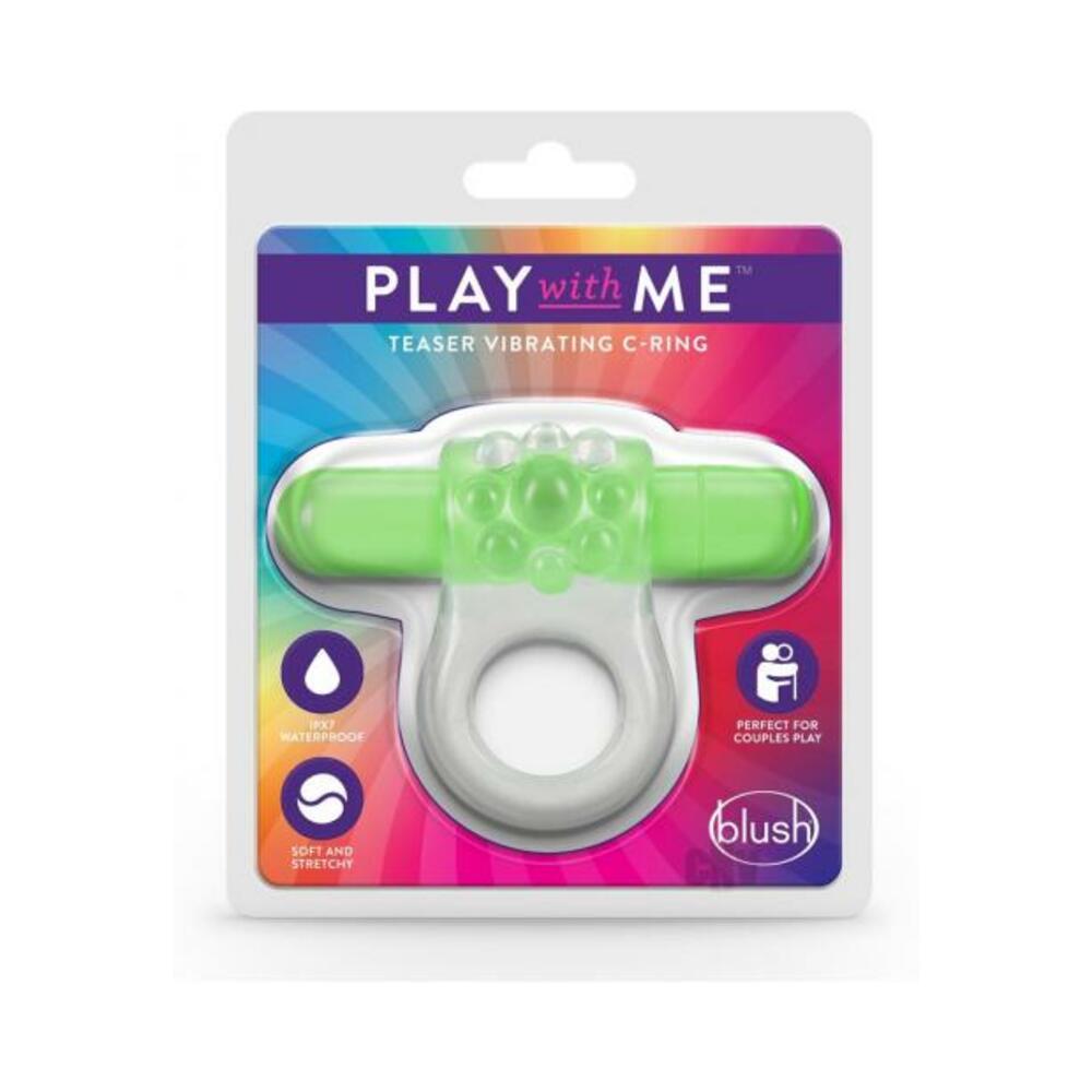 850002870312_1 Play With Me - Teaser Vibrating C-ring - Green - Image 1