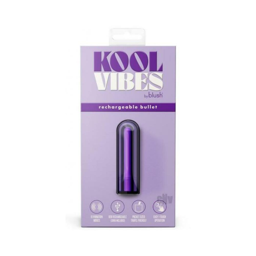 850002870527_1 Kool Vibes Rechargeable Mini Bullet Grape - Image 1