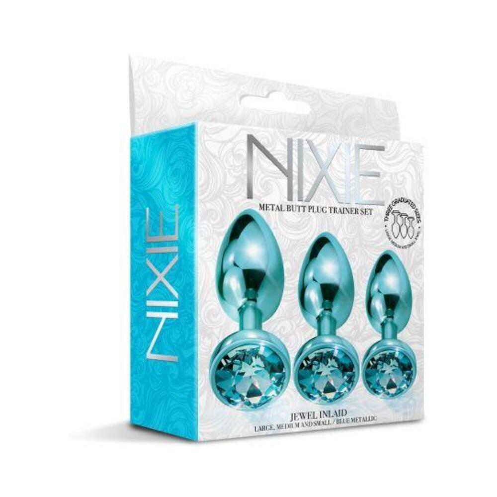 850010096933_1 Nixie Metal Plug Trainer Set Blue Metallic - Image 1