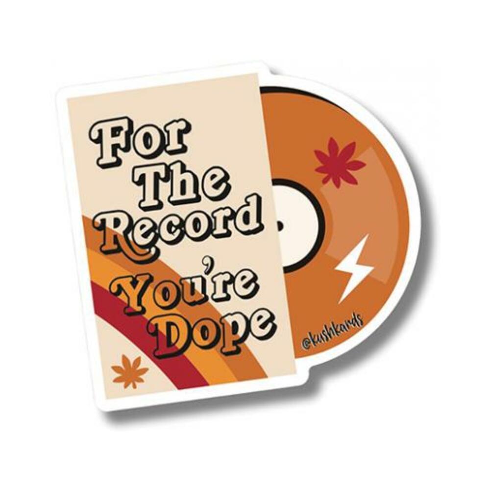850053093906_1 For The Record Sticker - Pack Of 3 - Image 1