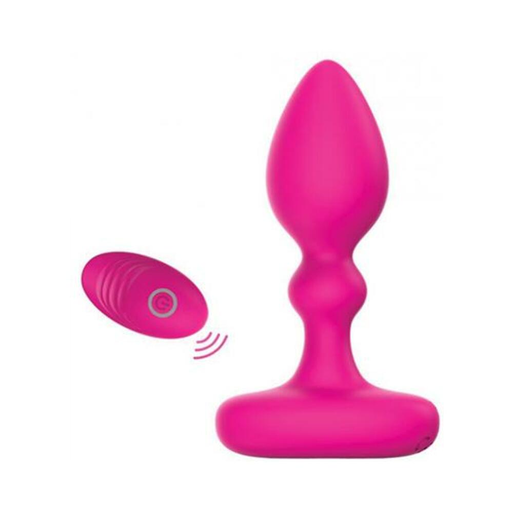 850058394282_1 Pink Elephant Lil Rumble Rechargeable Vibe W/remote - Pink - Image 1