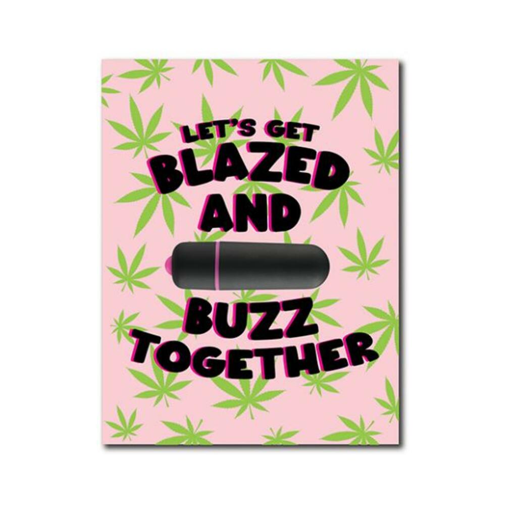 850059990728_1 420 Foreplay Blazed Greeting Card W/rock Candy Vibrator & Fresh Vibes Towelettes - Image 1