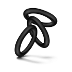 Performance VS2 Silicone Cock Rings Small Black - Image 2