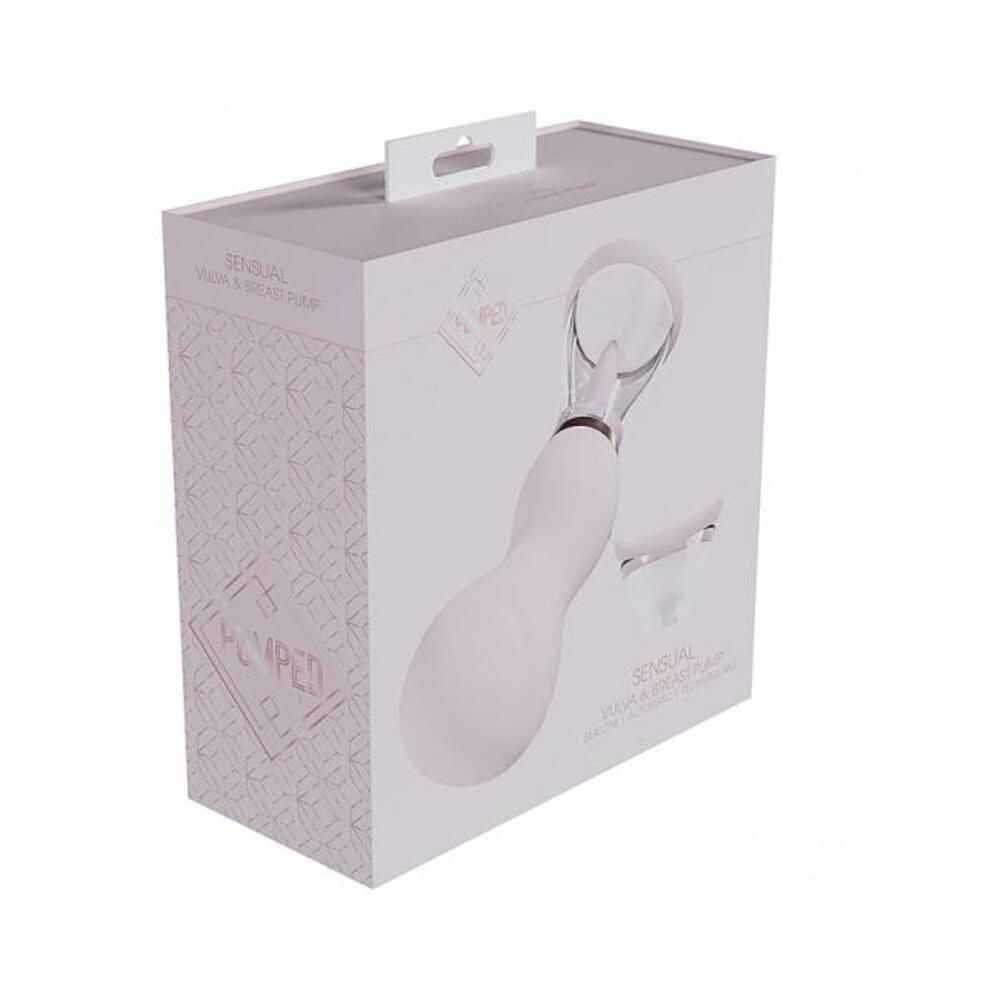 8714273054814_1 Pumped Sensual Automatic Rechargeable Vulva & Breast Pump Pink - Image 1
