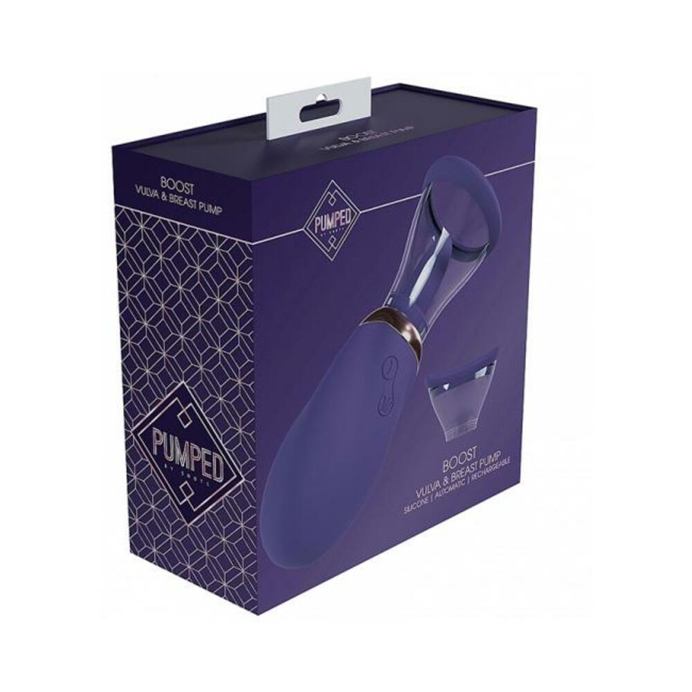 8714273054852_1 Pumped Boost Automatic Rechargeable Vulva & Breast Pump Purple - Image 1