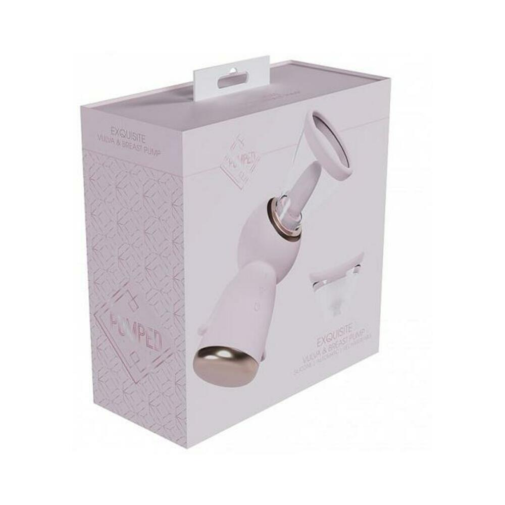 8714273054876_1 Pumped Exquisite Automatic Rechargeable Vulva & Breast Pump Pink - Image 1