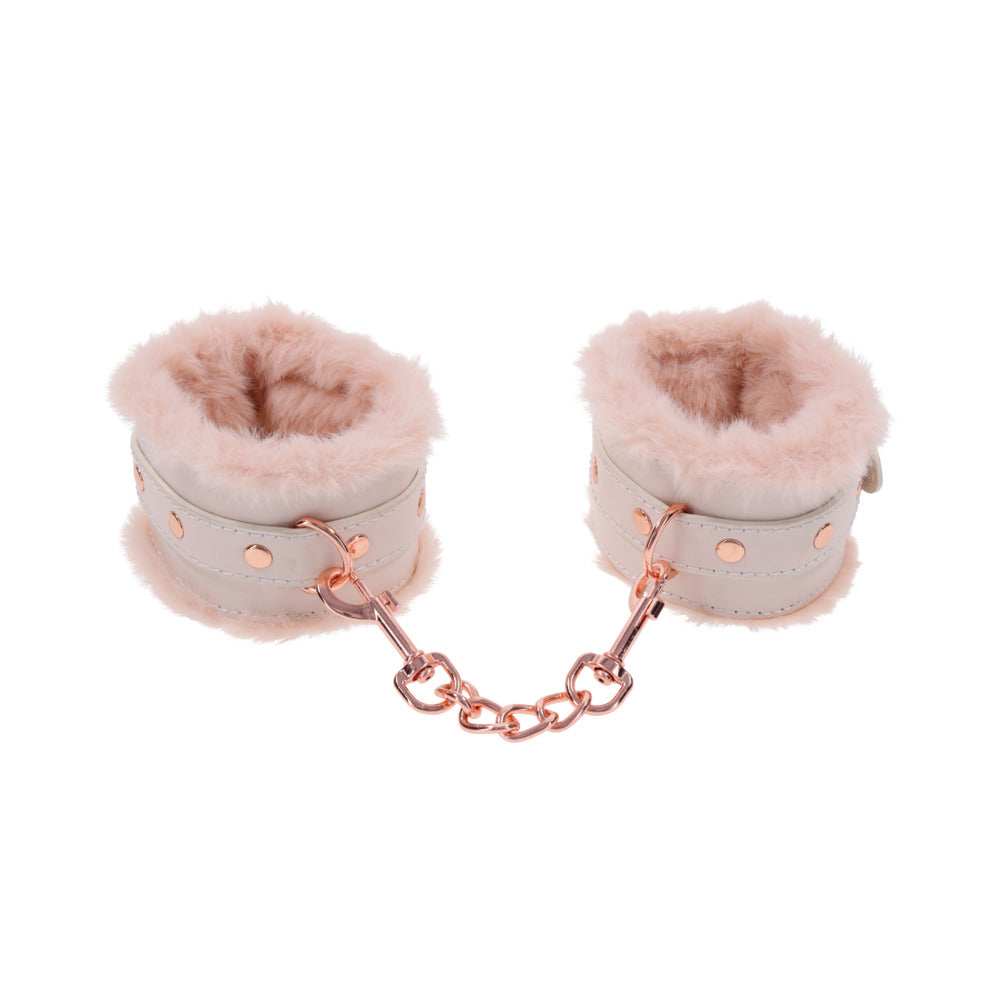91291B_1000x1000_f7861223-b44c-42d2-b897-a6722378ee5b Sportsheets Sex & Mischief Peaches 'n CreaMe Fur Handcuffs - Image 1