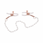 Sportsheets Sex & Mischief Peaches 'n CreaMe Pearl Nipple Clamps - Image 3