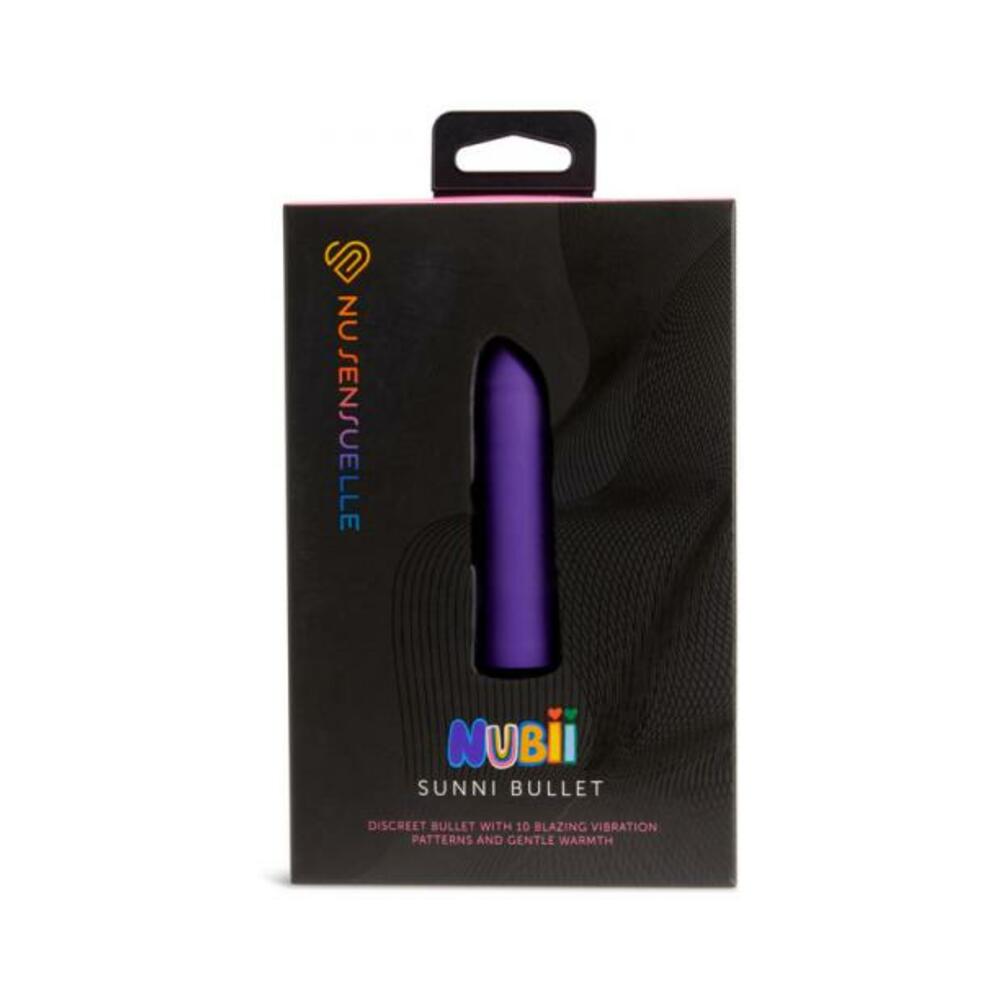 9342851003597_1 Nu Sensuelle Sunni Nubii Warming Bullet Purple - Image 1