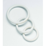 Spartacus Nitrile Cock  Ring Set - White Pack of 3