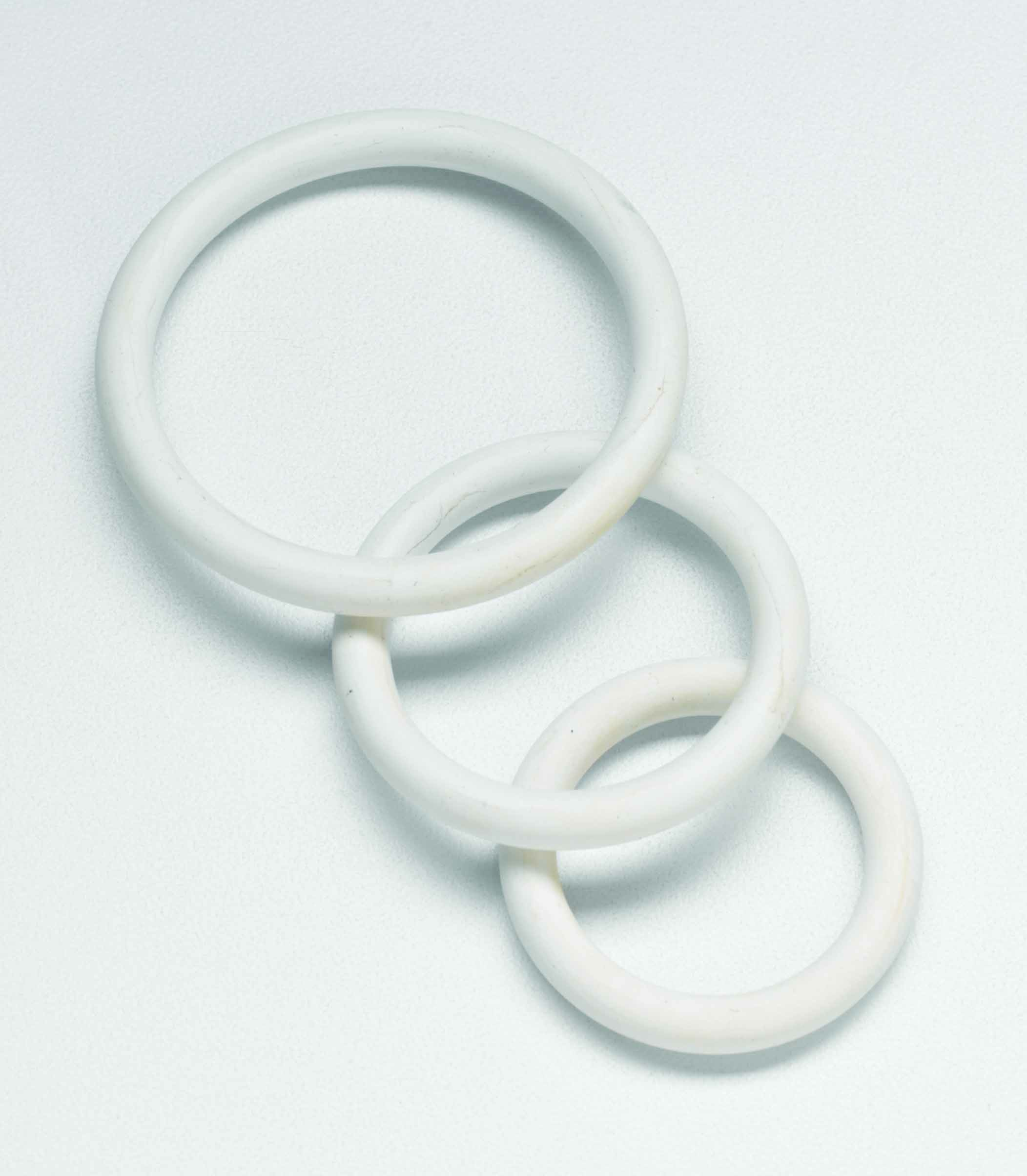 BSPR-74 Spartacus Nitrile Cock Ring Set - White Pack of 3 - Image 1