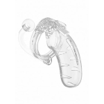 Mancage Chastity Cock Cage With Butt Plug #11 Clear Medium