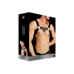 Ouch Costas Solid Structure 2 Black Chest Harness - Image 2