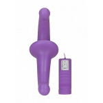 Ouch Vibrating Silicone Strapless Strap On Purple - Image 2