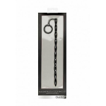 Silicone Plug & Cock Ring Set - Urethral Sounding - Black - Image 2