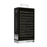 Breathable Ball Gag - With Roughend Denim Straps - Black - Image 3
