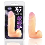 X5 5.5 inches Natural Feel Dildo Flexible Internal Spine - Image 2