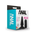 Blush Anal Adventures Basic Vibrating Anal Pleaser - Black