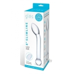 Glas 8 inches Slimline G-Spot Glass Dildo Clear - Image 2