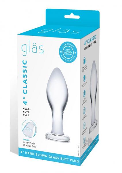 CNVEF-EELGLAS-1565d1b1e0410b32 4 In Classic Glass Butt Plug - Image 1