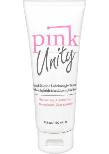 CNVEF-EEPU-T33_MANEPU-T33_1 Pink Unity Hybrid Silicone Lubricant For Women 3.3 Ounce Tube - Image 1