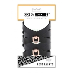 Sandm Brat Handcuffs Black/rose Gold