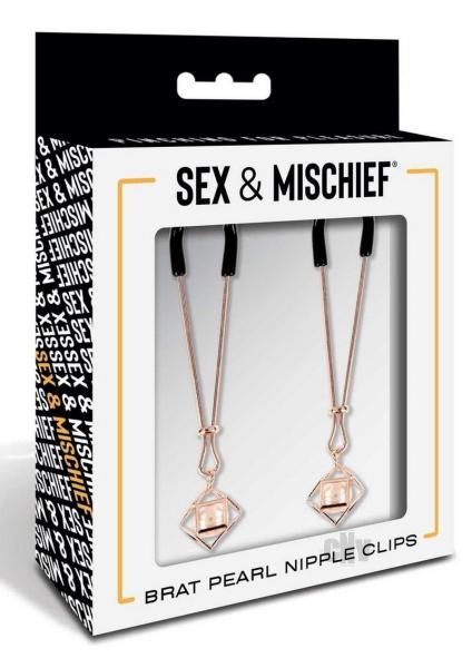 CNVEF-EESS098-4564197260ee8cc Sandm Brat Pearl Nipple Jewelry Rose Gold - Image 1