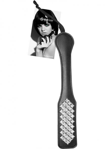 CNVEF-EESS099-04_MANESS099-04_1 Sex And Mischief Studded Paddle Black - Image 1