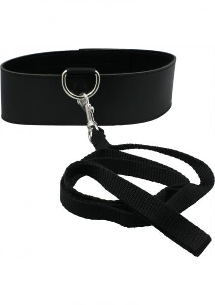 CNVEF-EESS100-50_MANESS100-50_2 Sex And Mischief Leash & Collar Black - Image 1