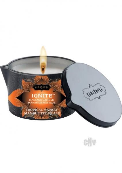 CNVEF-EKS102295973142aed7d9 Kama Sutra Ignite Massage Candle Tropical Mango 6oz - Image 1