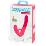 Happy Rabbit Strapless Strap On Vibrating Pink - Image 3