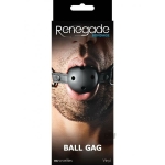 Renegade Bondage Ball Gag Black O/S - Image 2