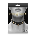 Fetish Fashion Alina Collar Blk/gld