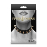 Fetish Fashion Medusa Collar Blk/gld