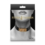 Fetish Fashion Sadie Collar Blk/gld