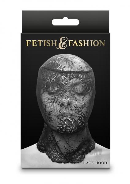 CNVEF-ENS1803-03652664f3137b2 Fetish Fashion Lace Hood Blk - Image 1